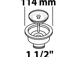 Kirchhoff Siebkörbchen Spüle Eco Save Edelstahl Grau