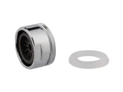 Kirchhoff Strahlregler mit Gehäuse M24 x 33,3 mm (1"AG) Chrom