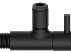 Kirchhoff Universal Eckventil für Kalt- und Warmwasserleitungen Schwarz Matt