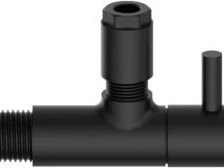 Kirchhoff Universal Eckventil für Kalt- und Warmwasserleitungen Schwarz Matt