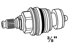 Kirchhoff Ventiloberteil 10 mm (3/8") ohne Griff
