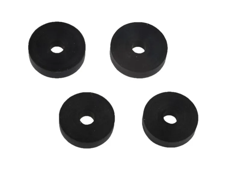 Kirchhoff Ventiltellerdichtungsset Gummi Klein 2 Größen Schwarz 2 x 2 Stück