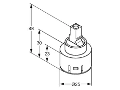 Kludi Ersatz-Kartusche K-25 Neutral