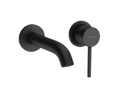 Kludi Unterputz Waschtisch Zweiloch-Wand-Einhandmischer BOZZ in Mattschwarz