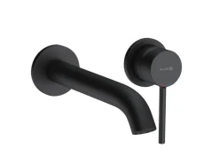 Kludi Unterputz Waschtisch Zweiloch Wand-Einhandmischer BOZZ in Mattschwarz