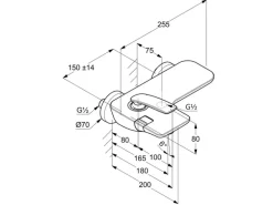Kludi Wannenfüll- und Brause-Einhandmischer BALANCE in Chrom