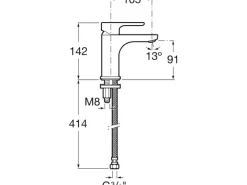 Laufen Einhand-Waschtischarmatur ohne Ablaufventil Chrom
