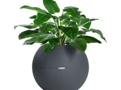 Lechuza® Übertopf Puro Schiefergrau Ø 50 cm integriertes Erdbewässerungssystem