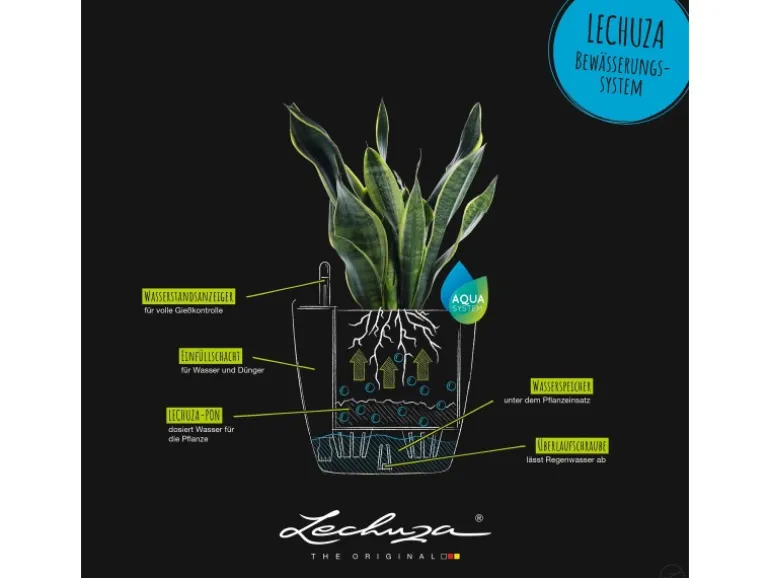 Lechuza® Pflanzgefäß Classico Color 21 Weiß Ø 21 cm