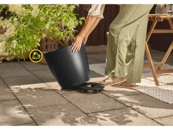 Lechuza® Pflanzgefäß Classico Color Ls 43 Schiefergrau Ø 43 cm