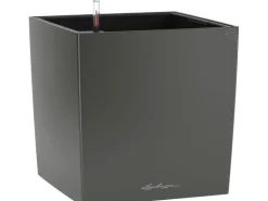 Lechuza® Pflanzgefäß Cube Premium 50 cm x 50 cm Anthrazit metallic