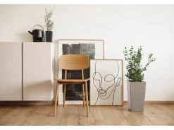 Lechuza® Pflanzgefäß Cubico Color 30 cm x 30 cm x 56 cm Sandbraun