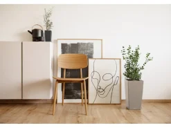 Lechuza® Pflanzgefäß Cubico Color 30 cm x 30 cm x 56 cm Sandbraun