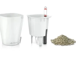 Lechuza® Pflanzgefäß Mini-Deltini Weiß hochglanz Ø 10 cm