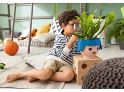 Lechuza® Pflanzgefäß Ojo 21 cm x 21 cm x 16 cm Ocean Blue