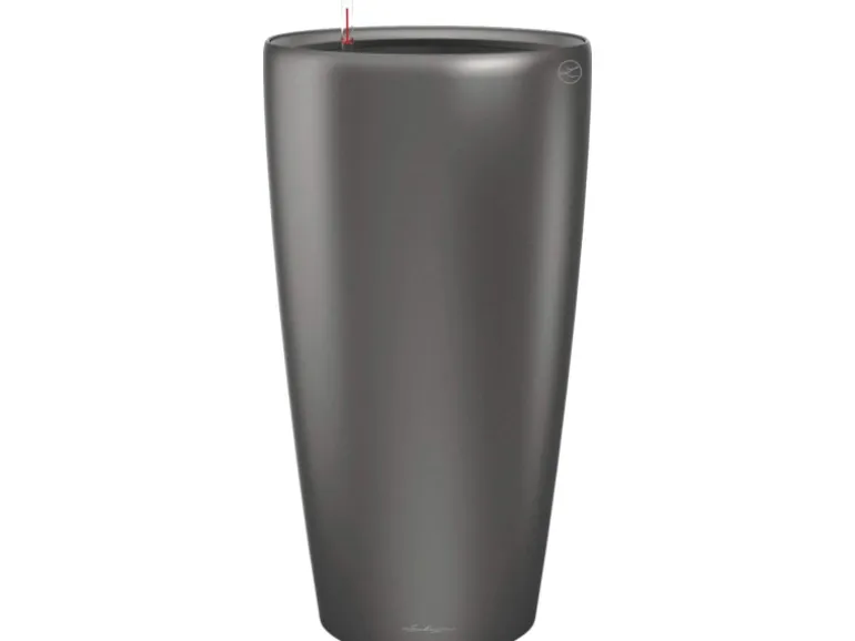 Lechuza® Pflanzgefäß Rondo Premium Ø 32 cm x 56 cm Anthrazit metallic
