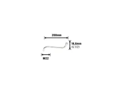 LUX S-Auslauf 18,6 mm (G 1/2) x 200 mm