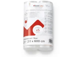 Magic Vac Vakuumierfolienrollen ACO1066 Transparent 20 cm x 600 cm 2 Stück