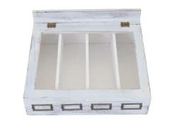 MCW Besteckkiste C25 Weiß Shabby