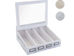 MCW Besteckkiste C25 Weiß Shabby