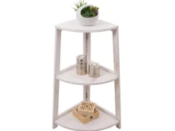 MCW Eckregal K44 Shabby Weiß