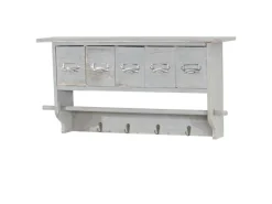 MCW Küchenregal C49 5 Schubladen Shabby Look Grau