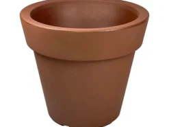Mein-Pflanztopf  Design Pflanzkübel XXL Gemma Hochwertiger Kunststoff Ø 50 cm 40 Liter Höhe 44 cm Braun