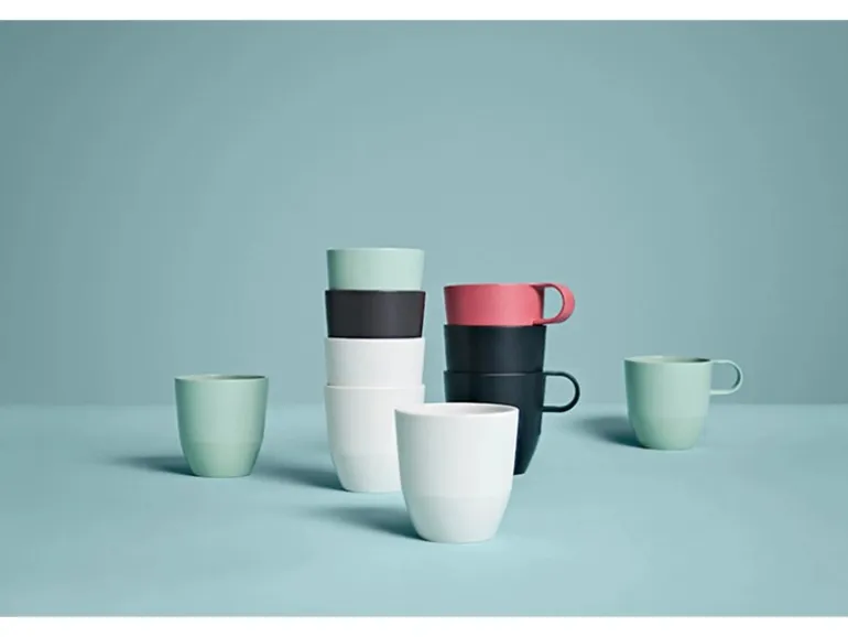 Mepal Silueta Henkelbecher 300 ml 4er Set Vivid Mauve