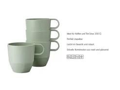 Mepal Silueta Henkelbecher 300 ml 4er Set Mixed