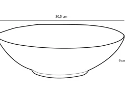 Mica Decorations Schale Tabo Ø 30,5 cm x 9 cm Grün