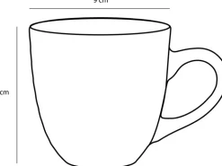 Mica Decorations Tasse Tabo Ø 9 cm x 9 cm Grün