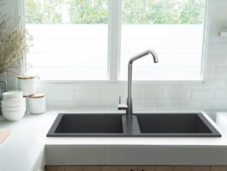 Miló Einbauspüle Granitverbundstoff Blissano 76 Graphit