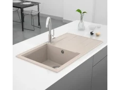 Miló Einbauspüle Granitverbundstoff Luxuria 86 Sand 39 cm Beckenbreite