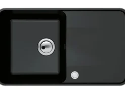 Miló Einbauspüle Granitverbundstoff Piu 78 Schwarz