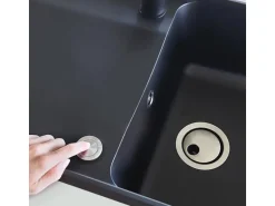 Miló Einbauspüle Granitverbundstoff Piu 78 Schwarz