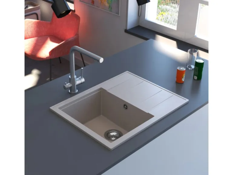 Miló Einbauspüle Granitverbundstoff Luxuria 65 Sand