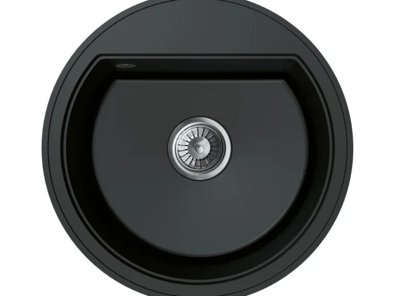 Miló Einbauspüle Granitverbundstoff Olli 51 Schwarz