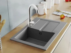 Miló Einbauspüle Granitverbundwerkstoff Grau