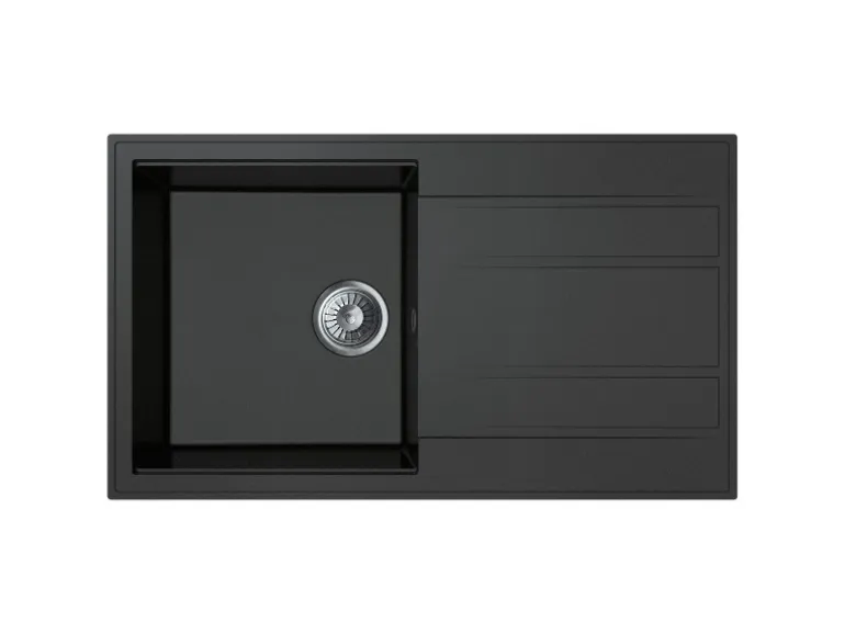 Miló Einbauspüle Granitverbundstoff Luxuria 86 Graphit 39 cm Beckenbreite