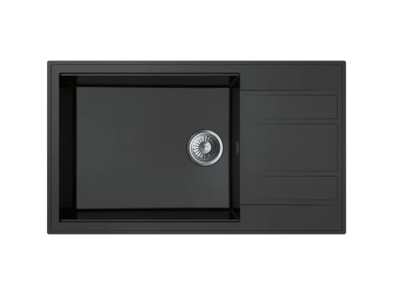 Miló Einbauspüle Granitverbundstoff Luxuria 86 Graphit 52 cm Beckenbreite