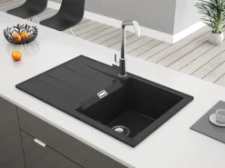 Miló Einbauspüle Granitverbundstoff Piatto 78 Graphit