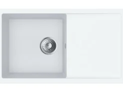 Miló Einbauspüle Granitverbundstoff Blissano 76 Weiß