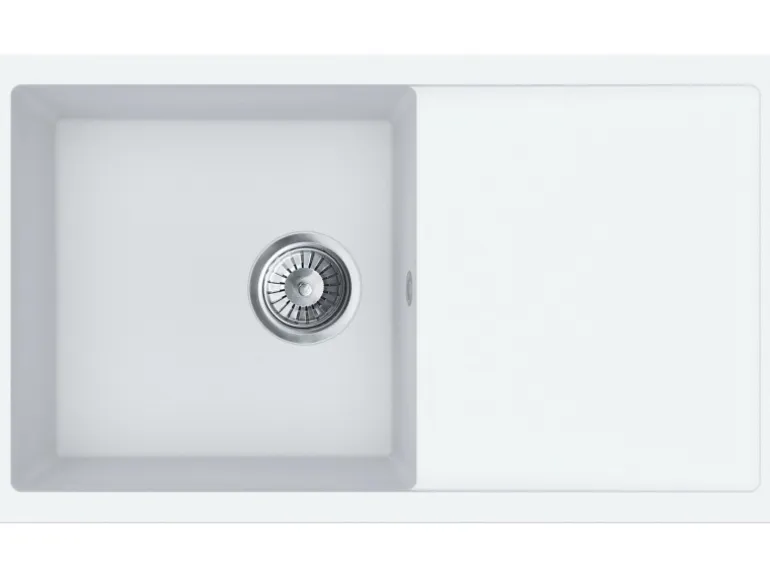 Miló Einbauspüle Granitverbundstoff Blissano 76 Weiß