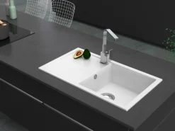 Miló Einbauspüle Granitverbundstoff Blissano 76 Weiß