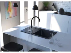 Miló Einbauspüle Granitverbundstoff Pukka 76 Graphit-Grau