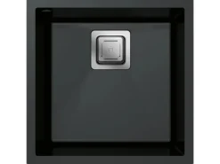 Miló Einbauspüle Granitverbundstoff Qubo 44 Schwarz