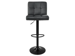 ML-Design Barhocker 2Er Set aus Samt Grau Gepolsterter Barstuhl mit Rückenlehne