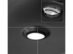 ML-Design Waschbecken aus Keramik Schwarz 605x385x140 mm Abgerundeten Ecken