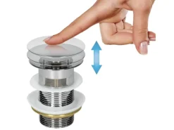 ML-Design Waschbecken Keramik Weiß Glänzend 49x40,5 cm Oval und Ablaufgarnitur