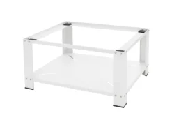 ML-Design Waschmaschinen Untergestell mit Ablage 63x54 cm Stahl Weiß bis 150kg